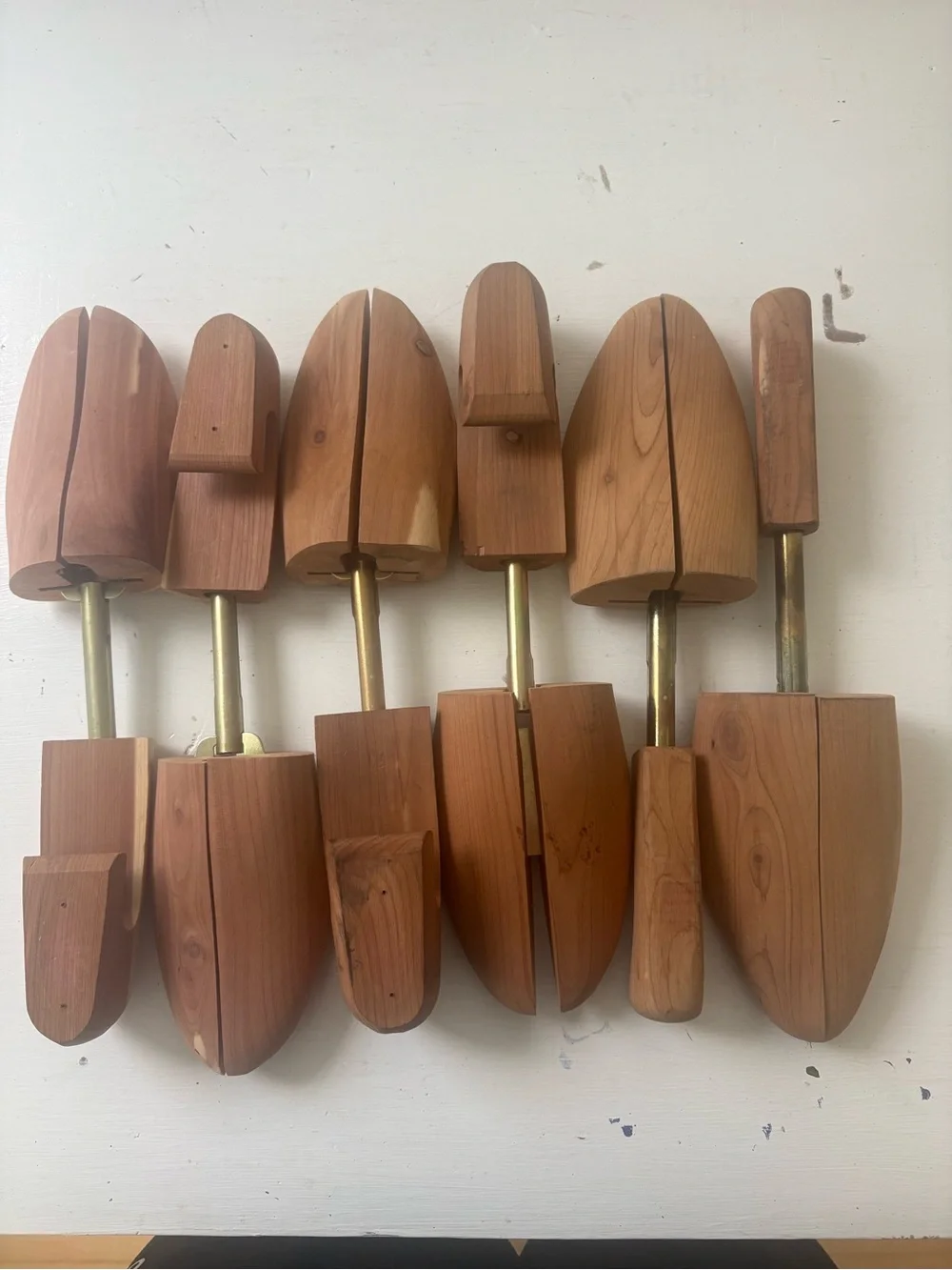 Cedar Wood Shoe Trees men’s lot of 3 pairs large